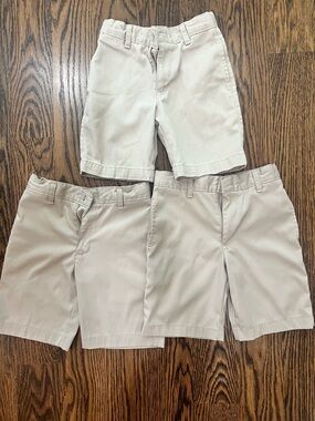 Kids' Classic Khaki School Shorts - Neutral Tan